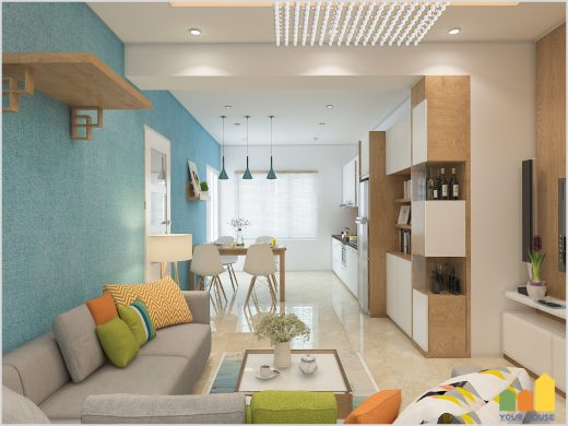 Mẫu phòng khách chung cư đẹp