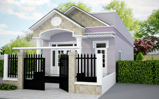 Mẫu sơn nhà cấp 4 đẹp năm 2020