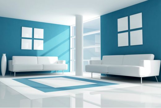 Mẫu sơn nhà mầu xanh đẹp