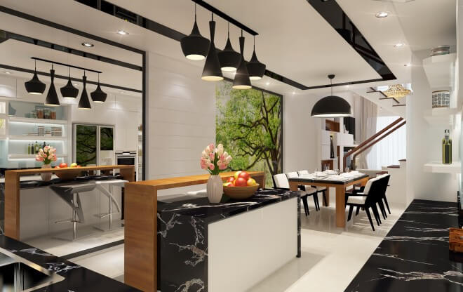 Sửa chữa nhà 4 tầng 70m2 cho 5 người ở