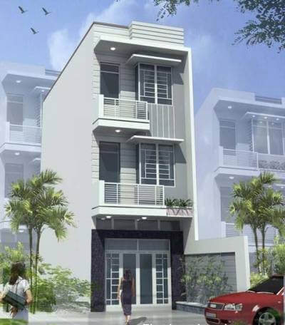 Thiết kế nhà ống 3 tầng đẹp đầy đủ tiện nghi cho gia đình trẻ